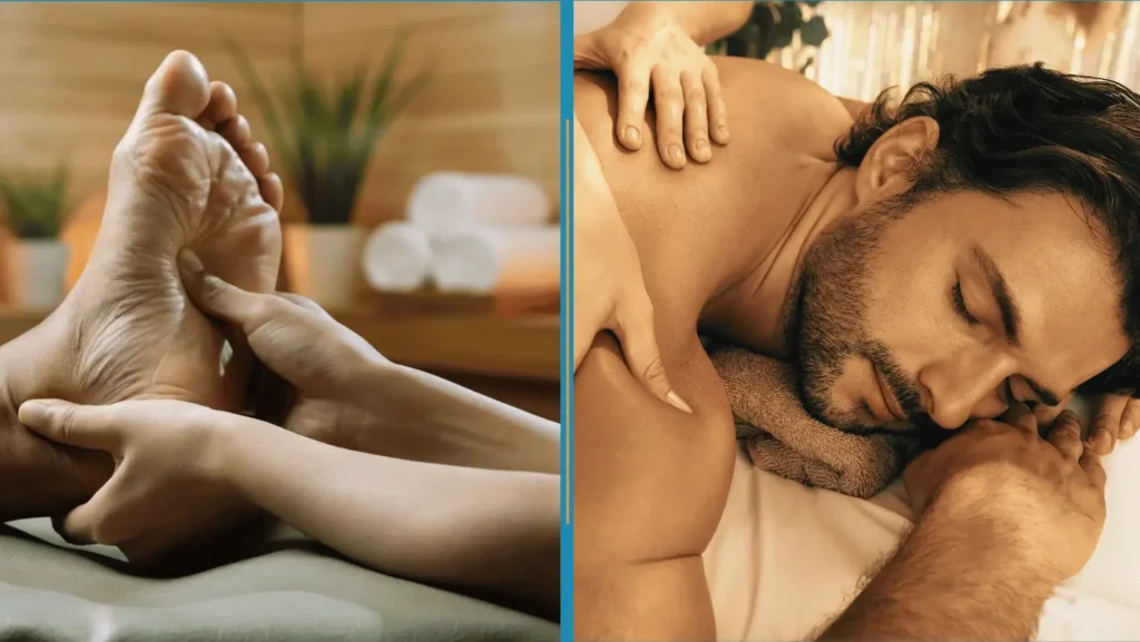 Men's deep tissue massage and reflexology at Edgar Cayce's A.R.E. Health Center & Spa Virginia Beach